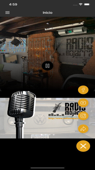 Emulate iPhone app Radiomojarra using MyAndroid