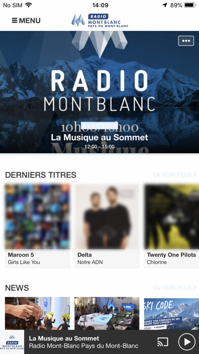 Emulate iPhone app Radio Mont Blanc using MyAndroid Emulate iPhone app Radio Mont Blanc using MyAndroid