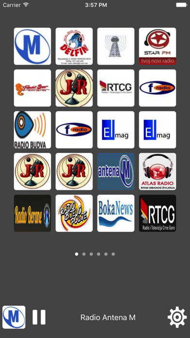 Emulate iPhone app Radio Montenegro - All Radio Stations using MyAndroid
