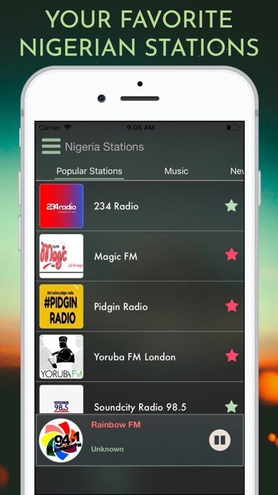 Emulate iPhone app Radio Nigeria Live Stations FM using MyAndroid Emulate iPhone app Radio Nigeria Live Stations FM using MyAndroid