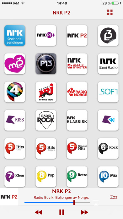Emulate iPhone app Radio Norge: Top Radios using MyAndroid