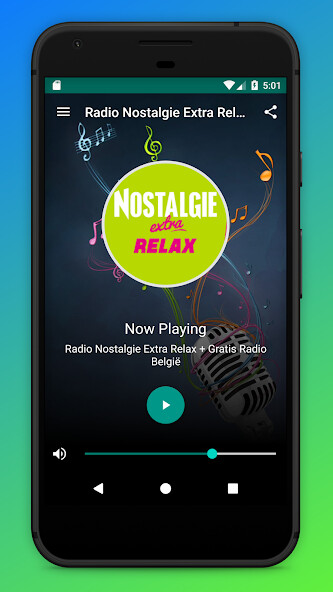 Run android online APK Radio Nostalgie Extra Relax FM from MyAndroid or emulate Radio Nostalgie Extra Relax FM using MyAndroid