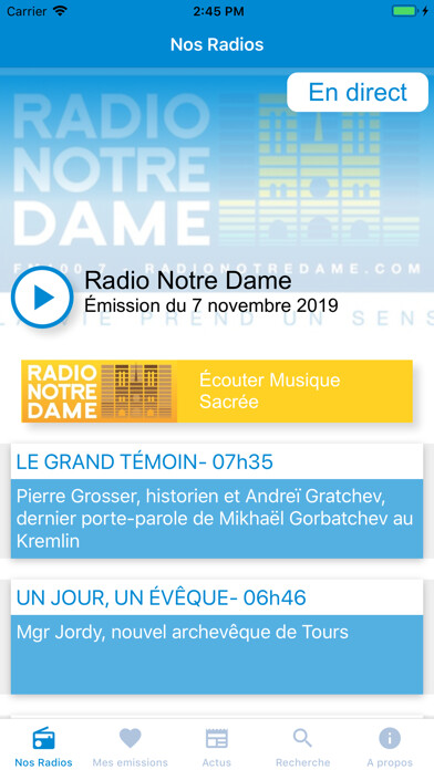 Emulate iPhone app Radio Notre Dame - FM 100.7 using MyAndroid Emulate iPhone app Radio Notre Dame - FM 100.7 using MyAndroid