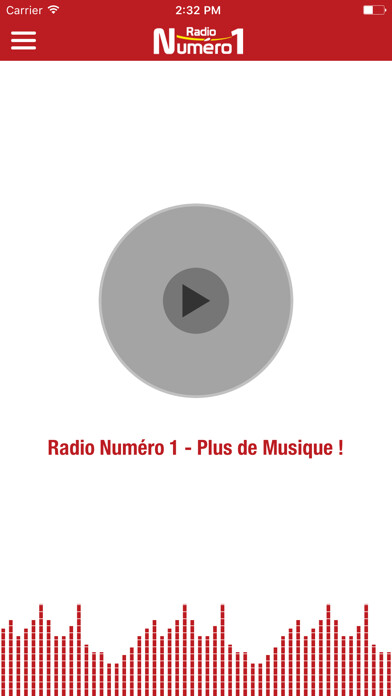 Emulate iPhone app Radio Numéro 1 using MyAndroid