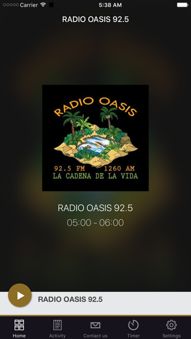 Emulate iPhone app RADIO OASIS 92.5 using MyAndroid Emulate iPhone app RADIO OASIS 92.5 using MyAndroid
