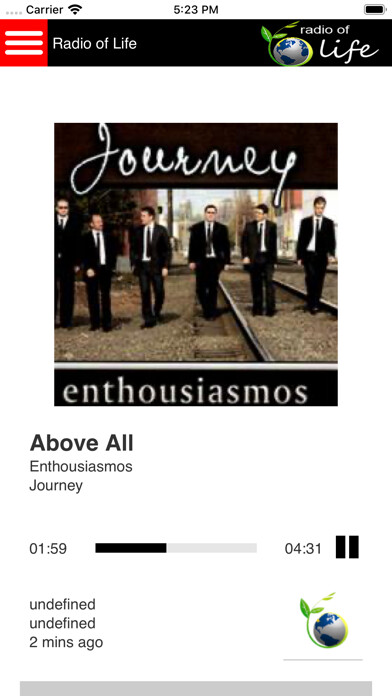 Emulate iPhone app Radio of Life using MyAndroid Emulate iPhone app Radio of Life using MyAndroid