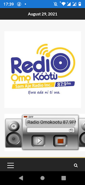 Run android online APK RADIO OMOKOOTU 87.9 FM from MyAndroid or emulate RADIO OMOKOOTU 87.9 FM using MyAndroid Run android online APK RADIO OMOKOOTU 87.9 FM from MyAndroid or emulate RADIO OMOKOOTU 87.9 FM using MyAndroid