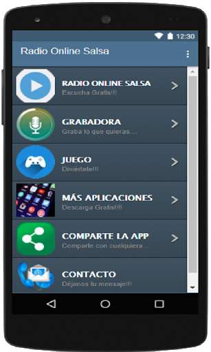 Run android online APK Radio Online Salsa from MyAndroid or emulate Radio Online Salsa using MyAndroid