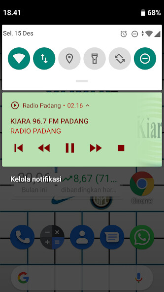 Emulate Android APK Radio Padang