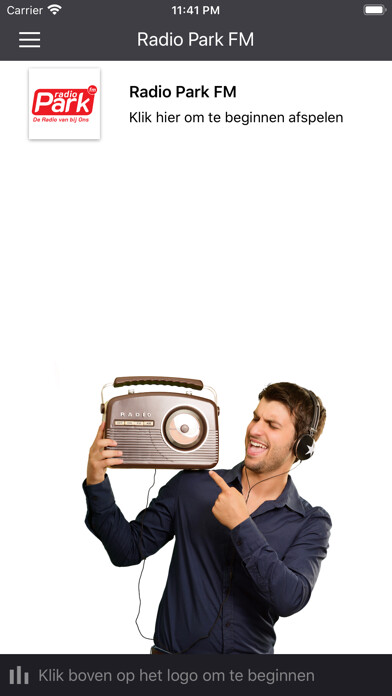 Emulate iPhone app Radio Park FM using MyAndroid
