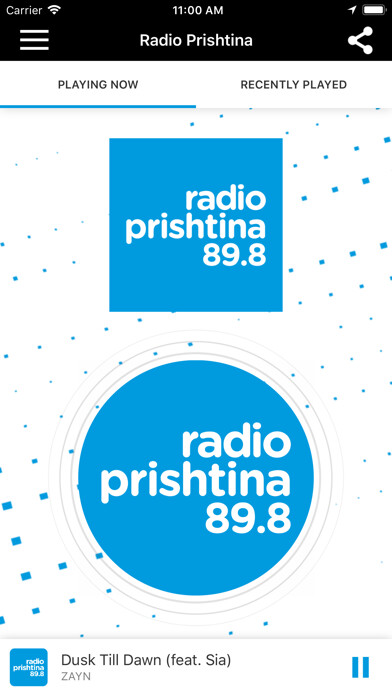 Emulate iPhone app Radio Prishtina using MyAndroid