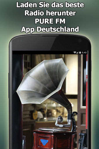 Run android online APK Radio PURE FM Online Kostenlos Deutschland from MyAndroid or emulate Radio PURE FM Online Kostenlos Deutschland using MyAndroid