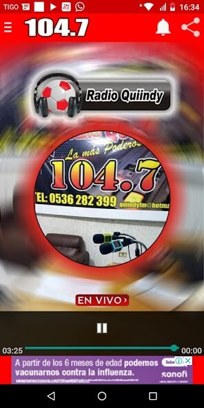 Run android online APK Radio Quiindy FM from MyAndroid or emulate Radio Quiindy FM using MyAndroid