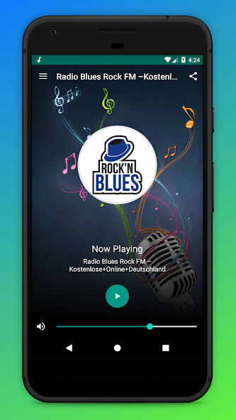 Run android online APK Radio Rock Blues App DE Online from MyAndroid or emulate Radio Rock Blues App DE Online using MyAndroid