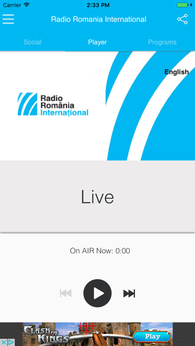 Emulate iPhone app Radio Romania International II using MyAndroid Emulate iPhone app Radio Romania International II using MyAndroid