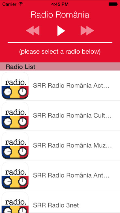 Emulate iPhone app Radio România - România radio online gratuite (RO) using MyAndroid Emulate iPhone app Radio România - România radio online gratuite (RO) using MyAndroid