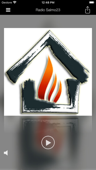 Emulate iPhone app Radio Salmo23 Web using MyAndroid