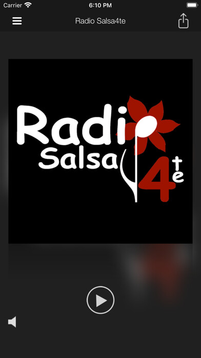 Emulate iPhone app Radio Salsa4te using MyAndroid