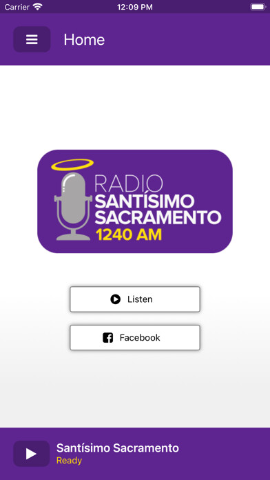 Emulate iPhone app Radio Santísimo Sacramento using MyAndroid Emulate iPhone app Radio Santísimo Sacramento using MyAndroid