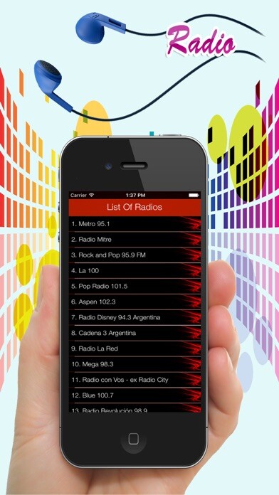 Emulate iPhone app Radios Argentinas En vivo - Top estaciones FM AM using MyAndroid Emulate iPhone app Radios Argentinas En vivo - Top estaciones FM AM using MyAndroid