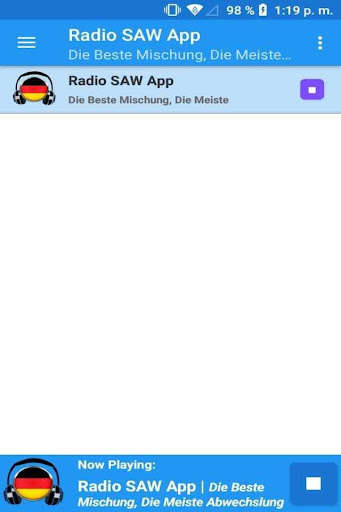Run android online APK Radio SAW App from MyAndroid or emulate Radio SAW App using MyAndroid
