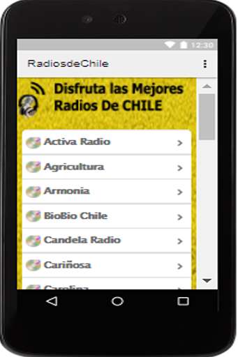 Run android online APK Radios Chilenas Gratis-Emisoras Chilenas Online from MyAndroid or emulate Radios Chilenas Gratis-Emisoras Chilenas Online using MyAndroid