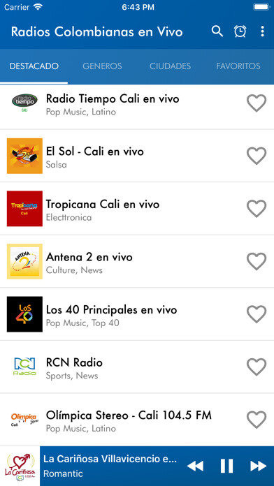 Emulate iPhone app Radios Colombianas en Vivo using MyAndroid Emulate iPhone app Radios Colombianas en Vivo using MyAndroid