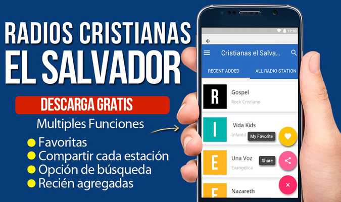 Emulate Android APK Radios Cristianas del Salvador emisoras cristianas