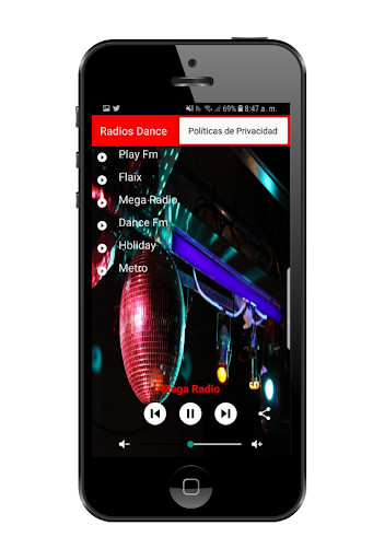 Emulate Android APK RADIOS DANCE