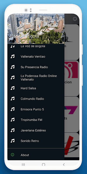 Emulate Android APK Radios de Bogota
