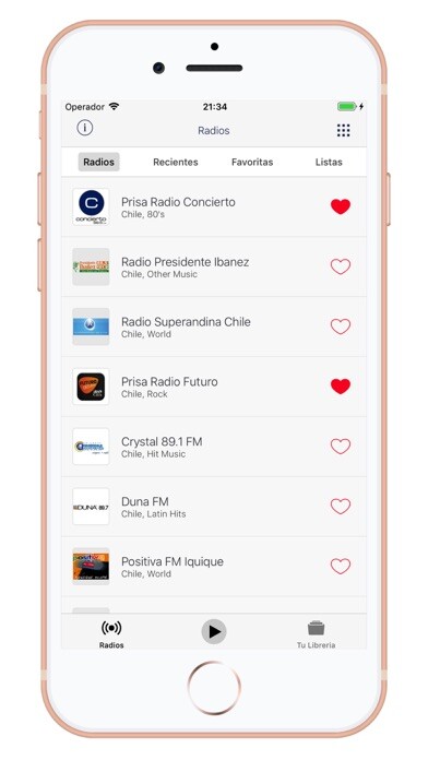 Emulate iPhone app Radios de Chile - AM/FM using MyAndroid Emulate iPhone app Radios de Chile - AM/FM using MyAndroid