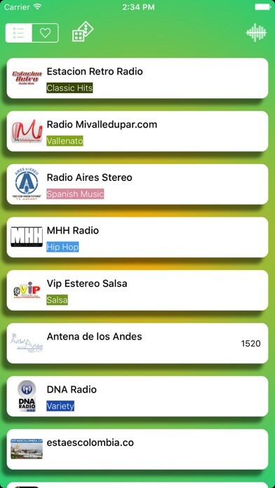 Emulate iPhone app Radios de Colombia - Las mejores radios FM y AM gratis using MyAndroid Emulate iPhone app Radios de Colombia - Las mejores radios FM y AM gratis using MyAndroid
