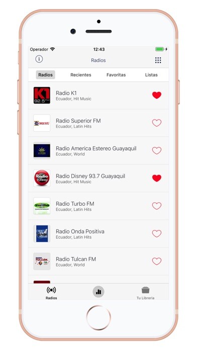 Emulate iPhone app Radios de Ecuador - AM/FM using MyAndroid Emulate iPhone app Radios de Ecuador - AM/FM using MyAndroid