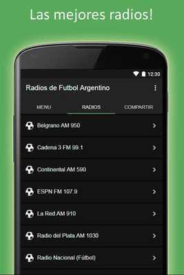 Emulate Android APK Radios de Futbol argentino en vivo online Emulate Android APK Radios de Futbol argentino en vivo online