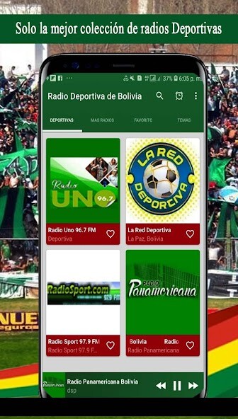 Run android online APK Radios Deportivos de Bolivia from MyAndroid or emulate Radios Deportivos de Bolivia using MyAndroid