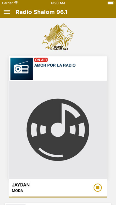 Emulate iPhone app Radio Shalom 96.1 using MyAndroid Emulate iPhone app Radio Shalom 96.1 using MyAndroid