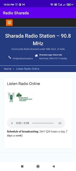 Run android online APK Radio Sharada, Baramati from MyAndroid or emulate Radio Sharada, Baramati using MyAndroid Run android online APK Radio Sharada, Baramati from MyAndroid or emulate Radio Sharada, Baramati using MyAndroid