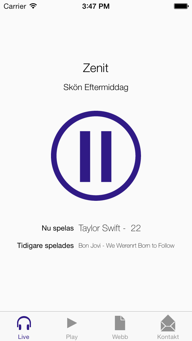 Emulate iPhone app Radio Siljan using MyAndroid Emulate iPhone app Radio Siljan using MyAndroid