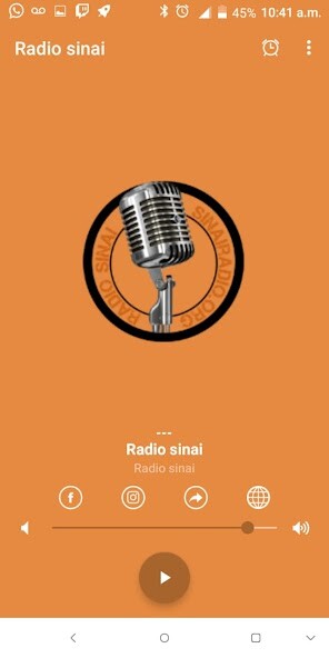 Run android online APK Radio sinai from MyAndroid or emulate Radio sinai using MyAndroid