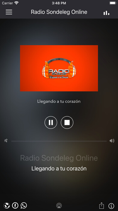 Emulate iPhone app Radio Sondeleg Online using MyAndroid Emulate iPhone app Radio Sondeleg Online using MyAndroid