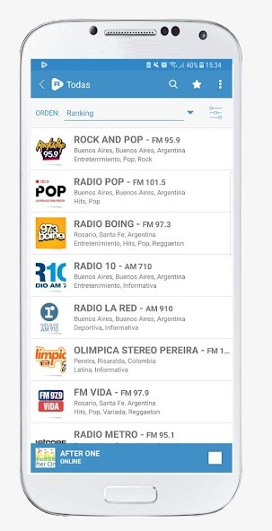 Run android online APK Radios Online FM y AM Raddios from MyAndroid or emulate Radios Online FM y AM Raddios using MyAndroid