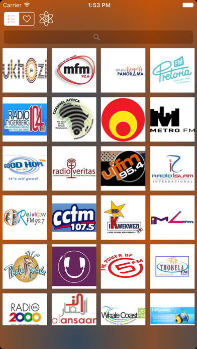 Emulate iPhone app Radio South Africa - Music Player using MyAndroid