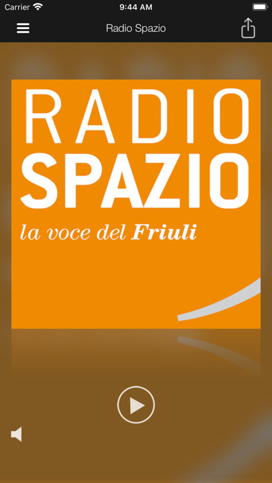 Emulate iPhone app Radio Spazio using MyAndroid