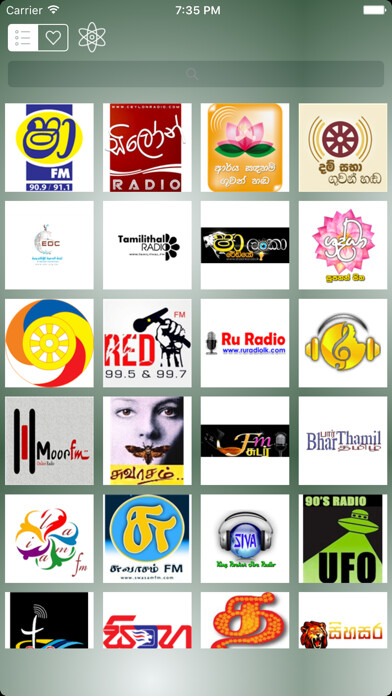 Emulate iPhone app Radio Sri Lanka - Music Player using MyAndroid