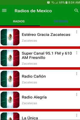 Emulate Android APK Radio stations Mexico