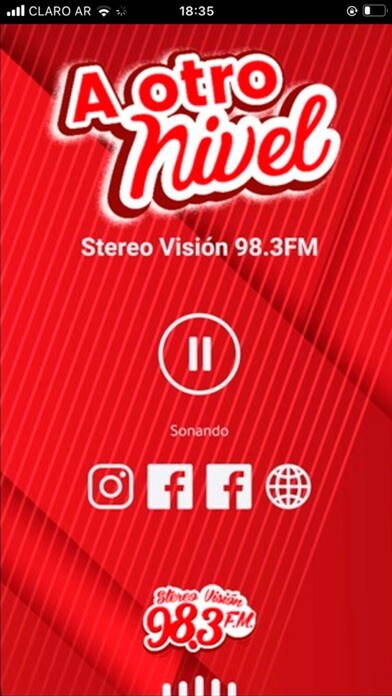 Emulate iPhone app Radio Stereo Visión using MyAndroid