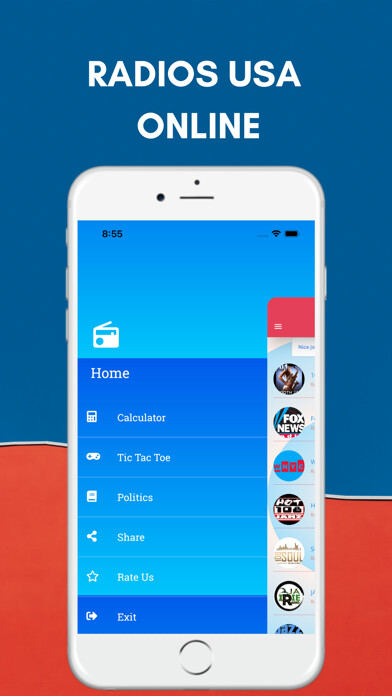 Emulate iPhone app Radios U.S.A Online using MyAndroid Emulate iPhone app Radios U.S.A Online using MyAndroid