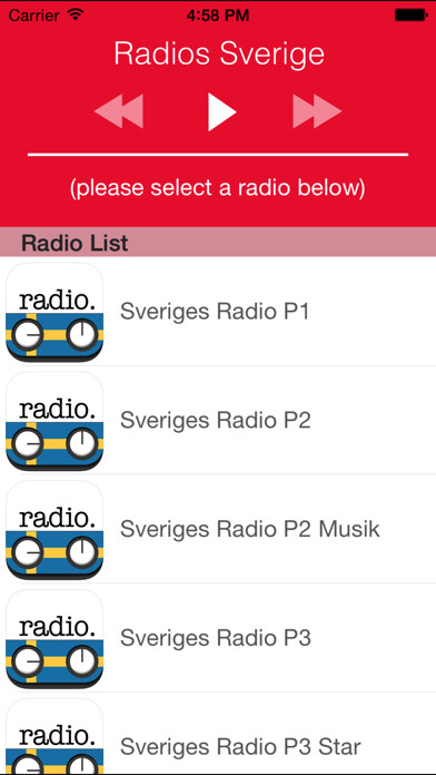 Emulate iPhone app Radio Sverige - Svenska Radio Online FREE (SE) using MyAndroid Emulate iPhone app Radio Sverige - Svenska Radio Online FREE (SE) using MyAndroid