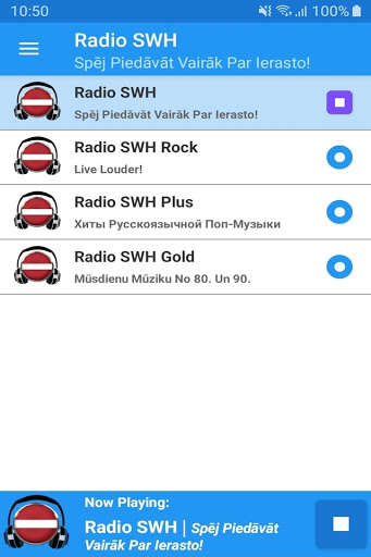 Run android online APK Radio SWH App from MyAndroid or emulate Radio SWH App using MyAndroid