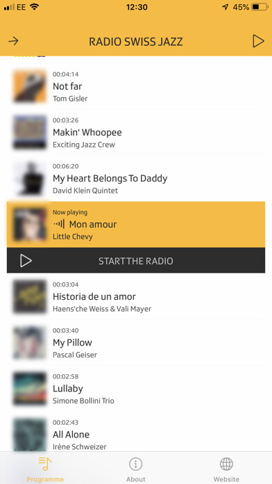 Emulate iPhone app Radio Swiss Jazz using MyAndroid Emulate iPhone app Radio Swiss Jazz using MyAndroid